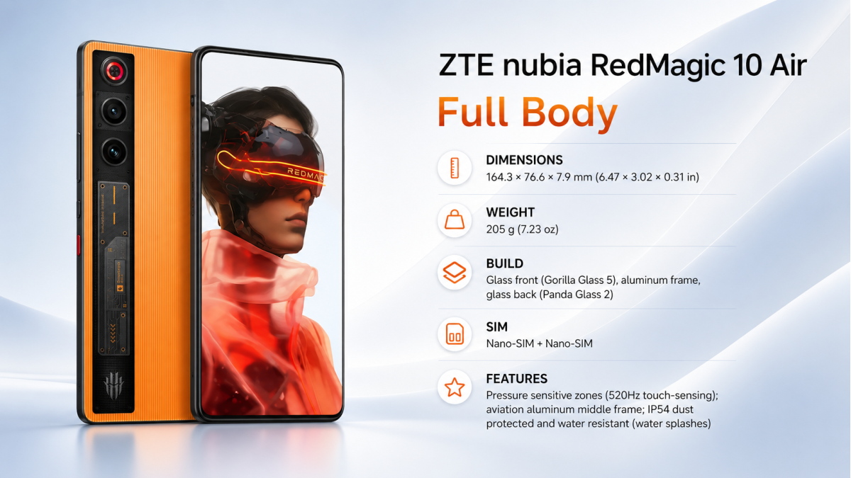 ZTE nubia RedMagic 10 Air price in Bangladesh